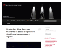 Tablet Screenshot of danzaenmonterrey.com